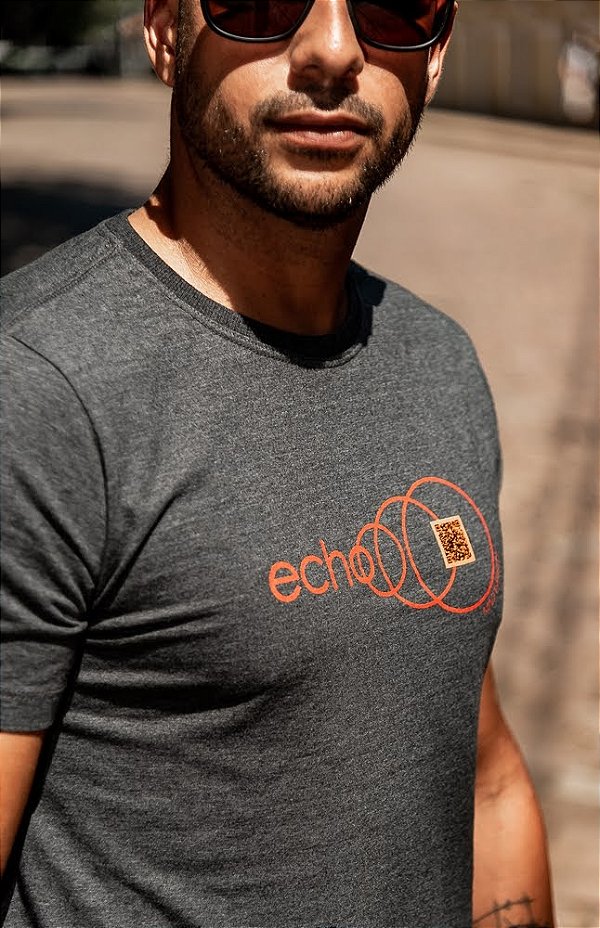 Camiseta Echo - mescla escuro