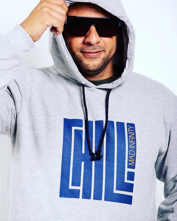 MOLETOM CHILL CINZA