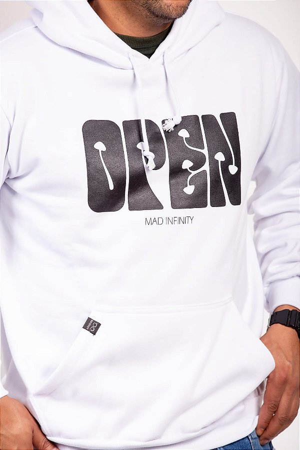 MOLETOM OPEN BRANCO