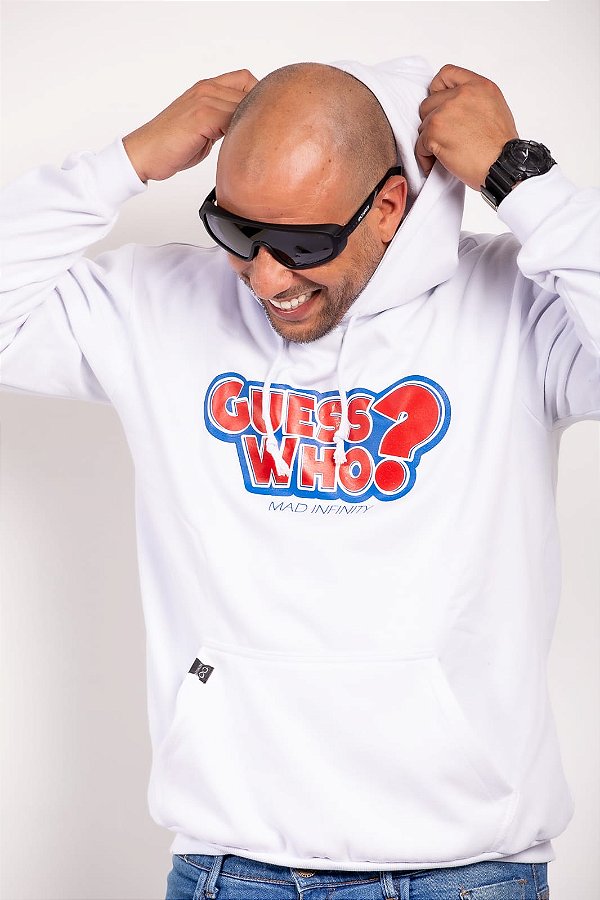 MOLETOM GUESS WHO? BRANCO