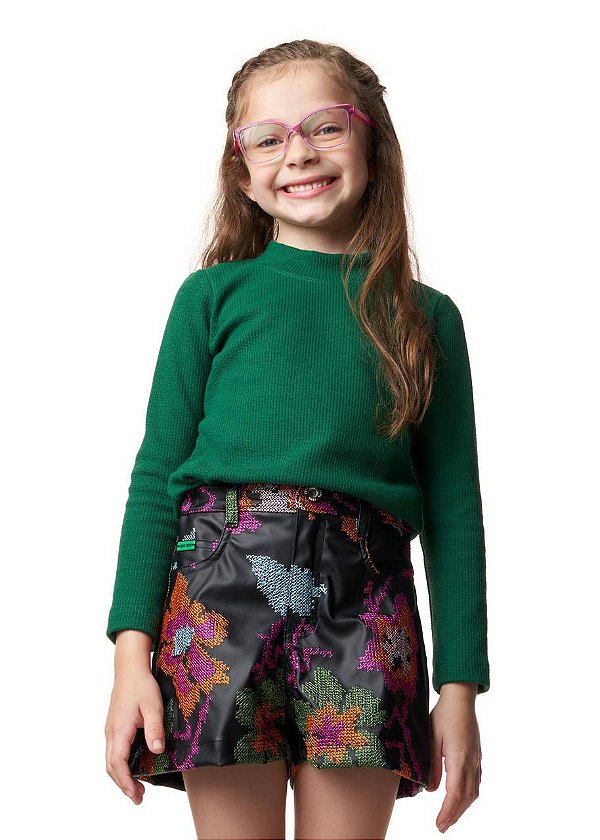 Shorts Boho Bordado Teen