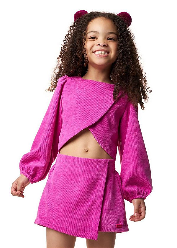 Conjunto Canelado Chiclete Teen