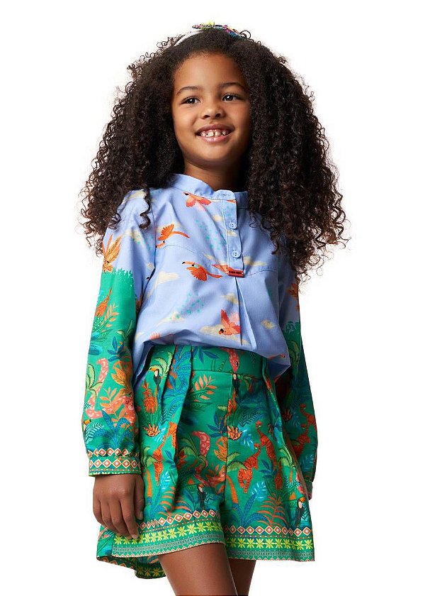 Conjunto Shorts E Bata Selva M/l Teen