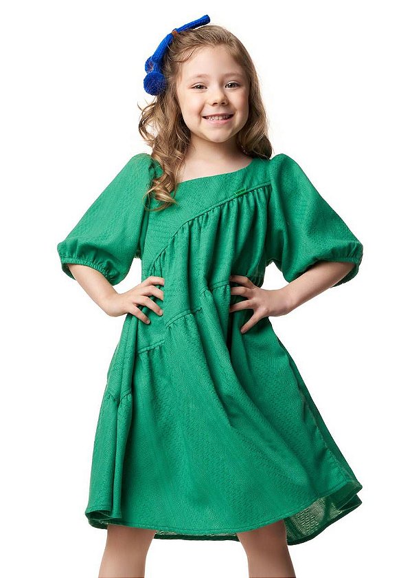 Vestido Curto Floresta Kids