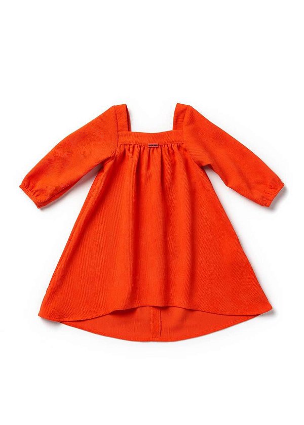 Vestido Mullet Bebê Abóbora