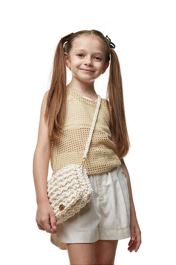 Regatão De Crochê Com Top Teen