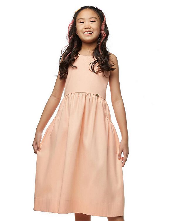 Vestido Midi Pêssego