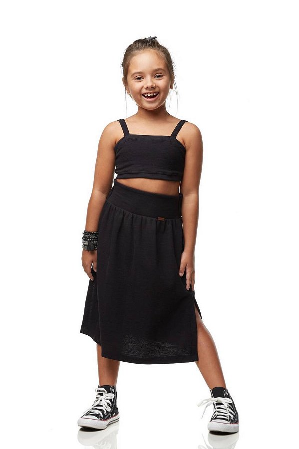 Conjunto Top E Saia Conforto