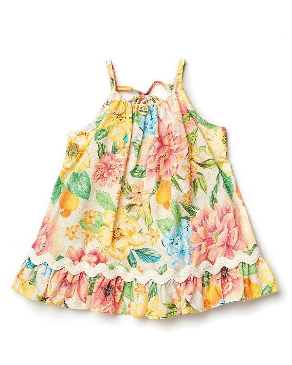 Vestido Flor De Caju