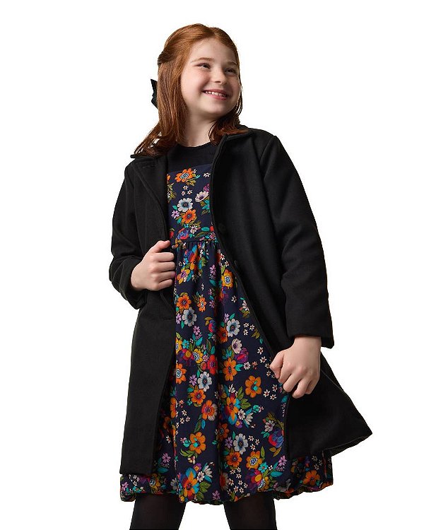 Casaco Lã Color Teen