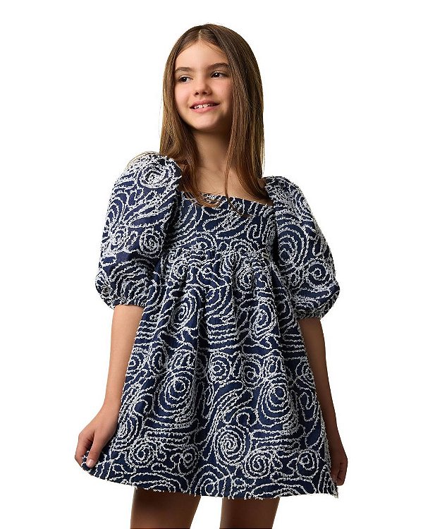 Minivestido Boneca Denin Rococó