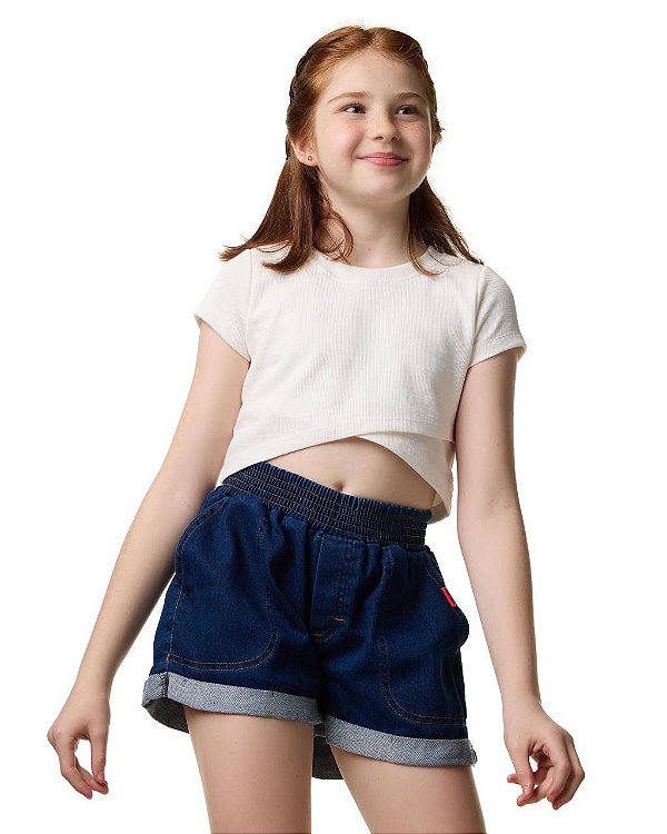 Shorts Jeans Toque Moletom Teen