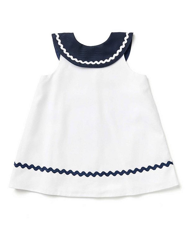 Vestido Bebê Marinheirinha Branco