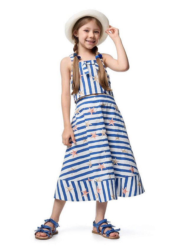 Conjunto Saia E Top Estrela Do Mar