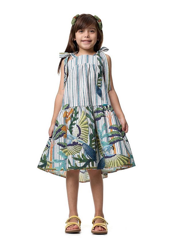 Vestido Midi Arara Azul Teen