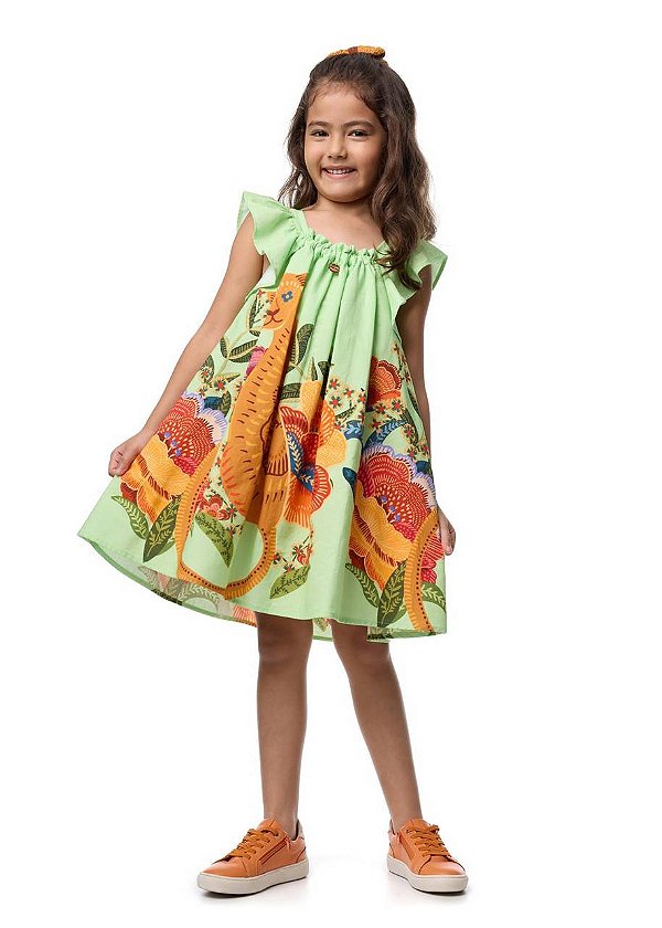 Vestido Curto Dona Onça Kids