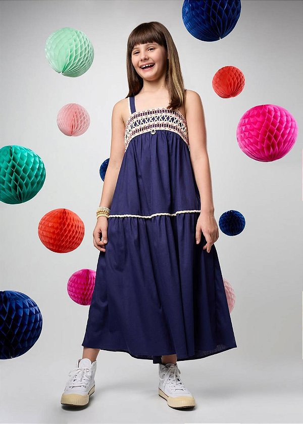Vestido Veleiro Longo Kids