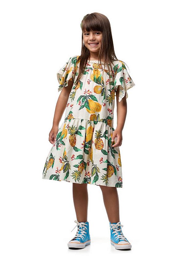 Vestido Amplo Mosaico Pomar