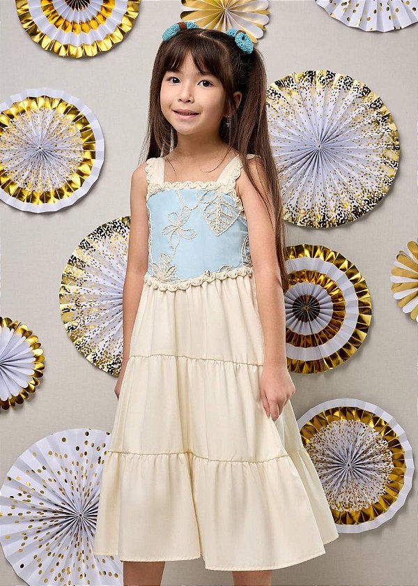 Vestido Celebração Bicolor