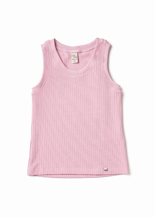 Regata Canelada Malha Tricô Teen