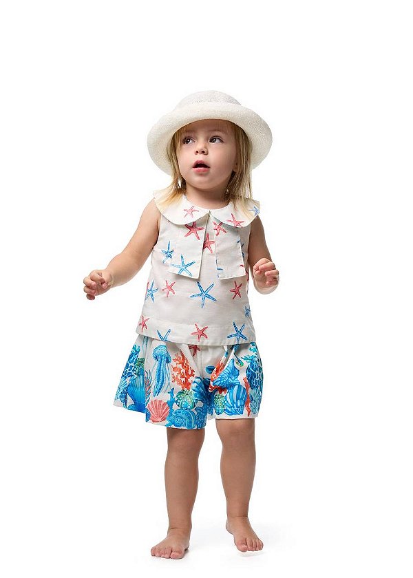 Conjunto Bebê Fundo Do Mar