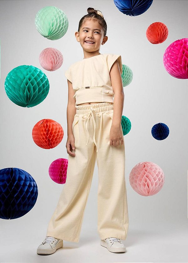 Conjunto Malha Canelada Kids