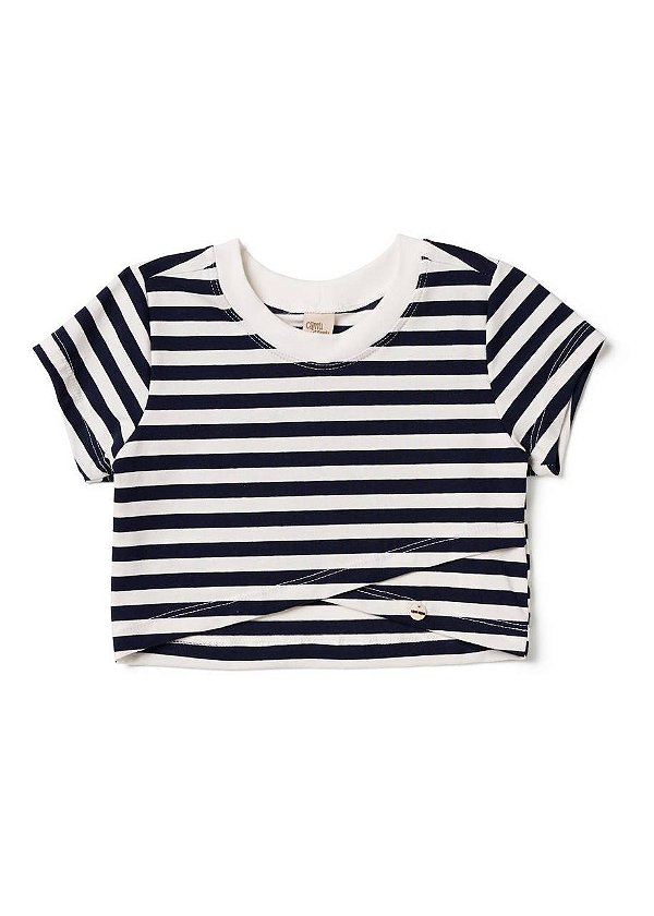 Cropped Listrado Teen