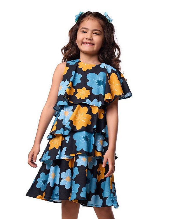 Vestido Babados Boho