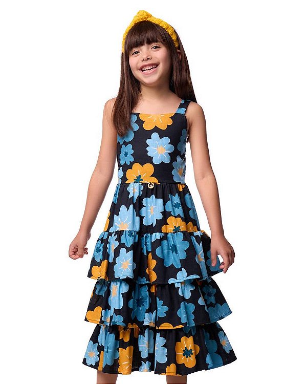 Vestido Alças Boho Kids