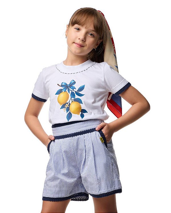 Conjunto Shorts E Camiseta Limoeiro Kids