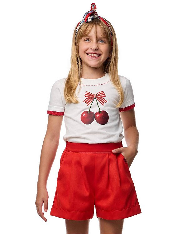 Shorts Sarja Alfaiataria Kids