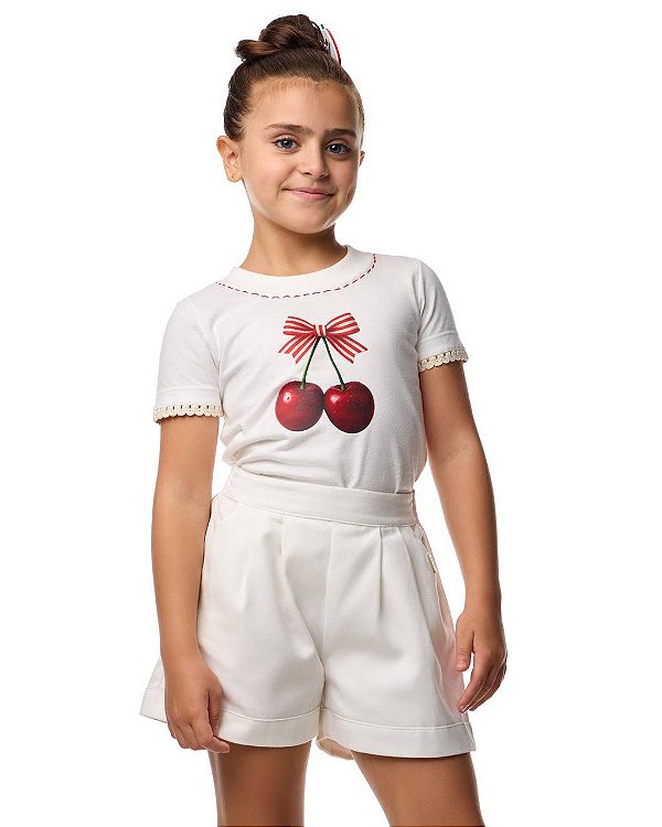 Shorts Sarja Alfaiataria Teen