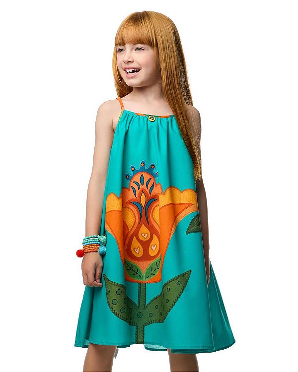 Vestido Felicidade Alças Teen