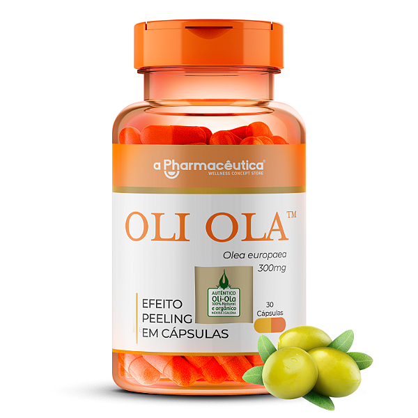 Oli Ola™ 300mg 30 Cápsulas com Selo de Autenticidade - Peeling Natural Com Efeitos Antioxidantes