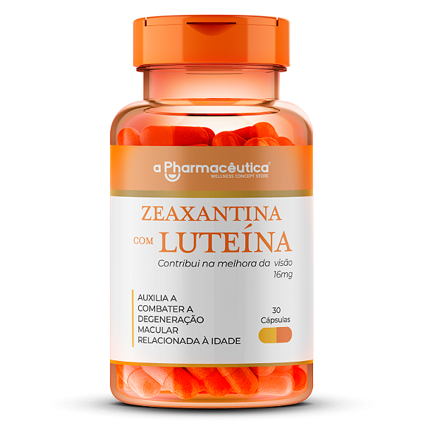 Zeaxantina 4mg + Luteína 12mg 30 Cápsulas - Cápsulas Melhora Visão