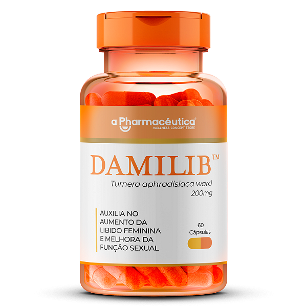 Damilib 200mg - 60 Cápsulas - Aumenta o Desejo Sexual e Melhora a Libido