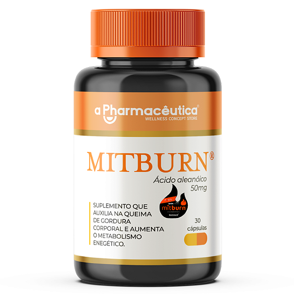MitBurn® 50mg 30 Cápsulas - Auxilia na Queima de Gordura e Aumenta o Metabolismo Energético