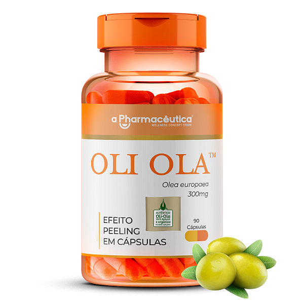 Oli Ola™ 300mg 90 Cápsulas com Selo de Autenticidade - Peeling Natural Com Efeitos Antioxidantes