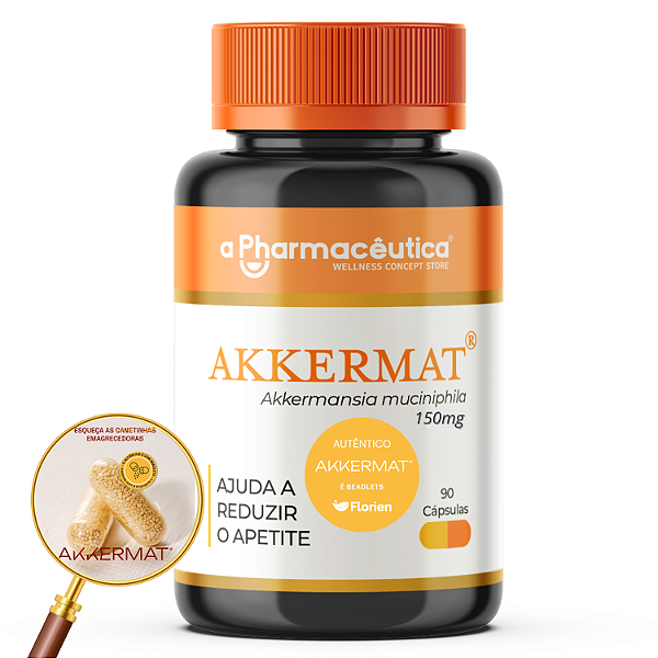 Akkermat 150mg 90 Cápsulas - Suplemento alimentar que ajuda a reduzir o apetite. OZEMPIC NATURAL!