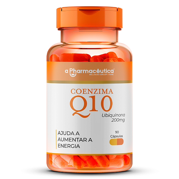 Coenzima Q10 200mg 90 Cápsulas - Atua na Produção de Energia Dentro de Todas as Células