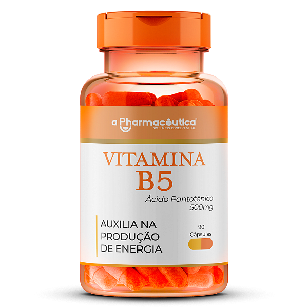 Vitamina B5 500mg - 90 Cápsulas