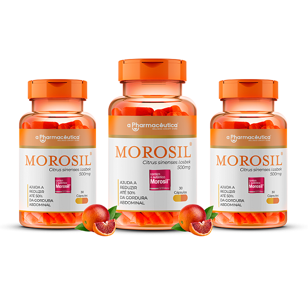 3 Potes - Morosil 500mg 30 Cápsulas Com Selo de Autenticidade