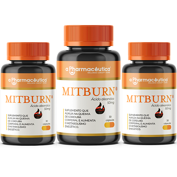 3 Potes - MitBurn® 50mg 30 Cápsulas