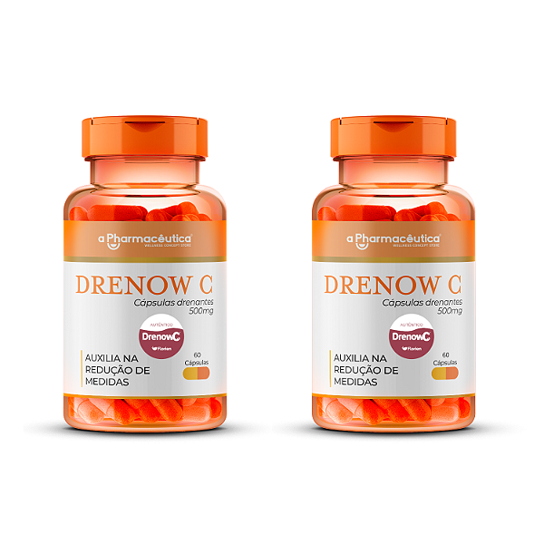 2 Potes - Drenow C 500mg 60 Cápsulas