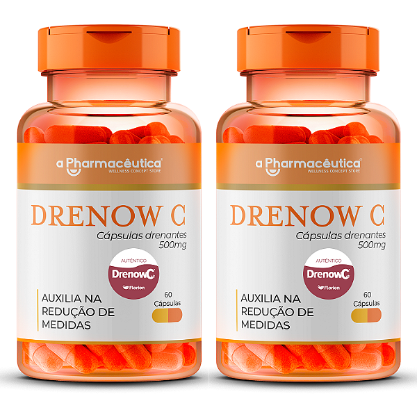 2 Potes - Drenow C 500mg 60 Cápsulas