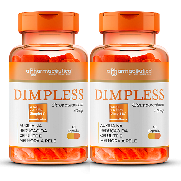 2 Potes - Dimpless 40mg 60 Cápsulas