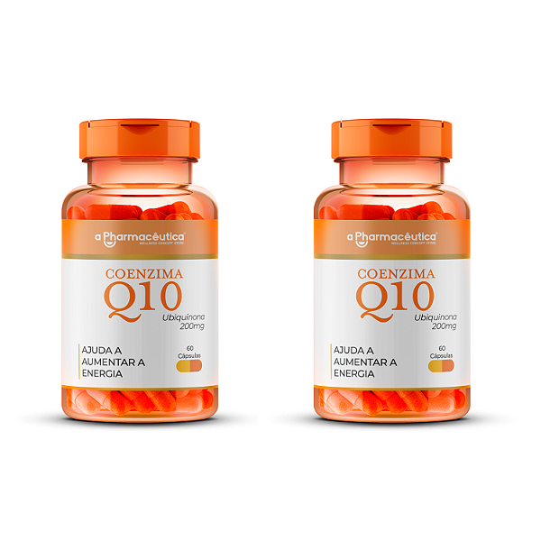 2 Potes - Coenzima Q10 200mg 60 Cápsulas