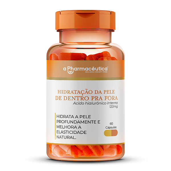 Hidratação da pele de dentro pra fora (Acido hialuronico interno 120mg) - 60 Cápsulas