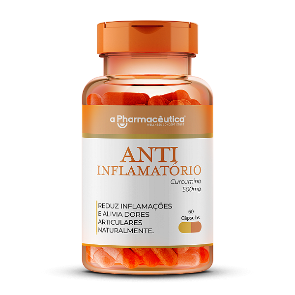 Anti inflamatório Natural (Curcumina 500mg) - 60 Cápsulas
