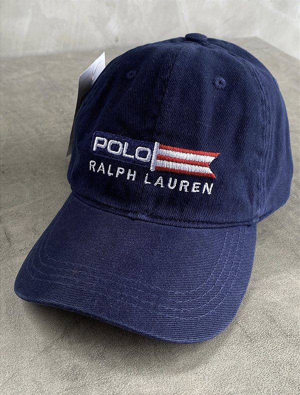 Boné Polo Ralph Lauren Bandeira USA - Azul Marinho - Nobre Outlet | Moda  Masculina